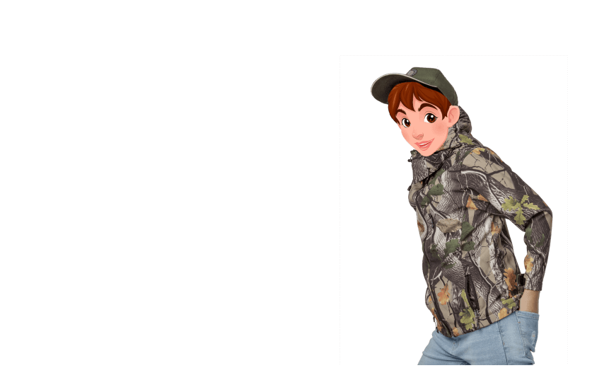 Blouson camouflage kid softshell BUFFALO par Bartavel