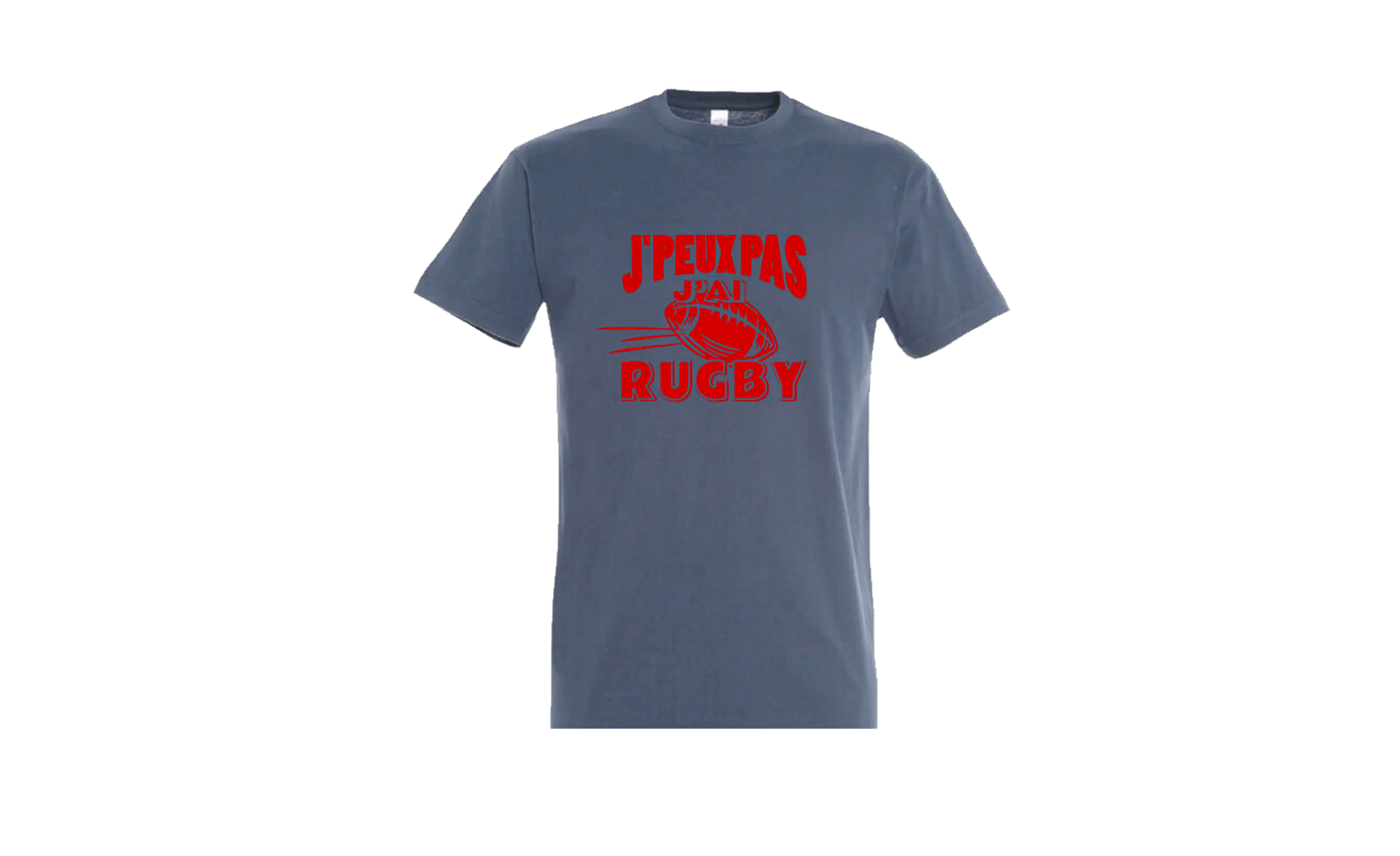 T-shirt Femme "J’peux Pas J’ai Rugby" - 100% Coton - Coupe Droite Confortable - Cadeau Rugby & Humour
